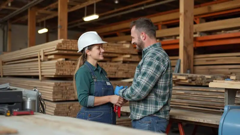 Lumber yard